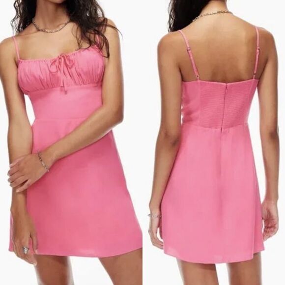 Aritzia Dresses & Skirts - Aritzia sun deh pink mini dress Y2K women’s‎ size small